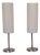 Vintage Table Lamps with Metal Frame and Opaque White Glass Shade, 2000s, Set of 2 For Sale