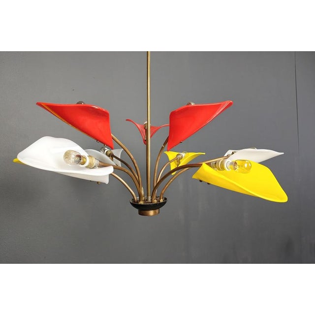 Vintage Italian Chandelier, 1960s For Sale - Image 10 of 14