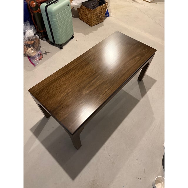 Wood Brand New Custom Ming-Style Brown Stained Coffee Table For Sale - Image 7 of 7