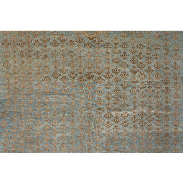 Textile Early 20th Century Zabihi Collection Powder Blue Tribal Persian Kurd Corridor Rug - 8'7" x 17'1" For Sale - Image 7 of 12