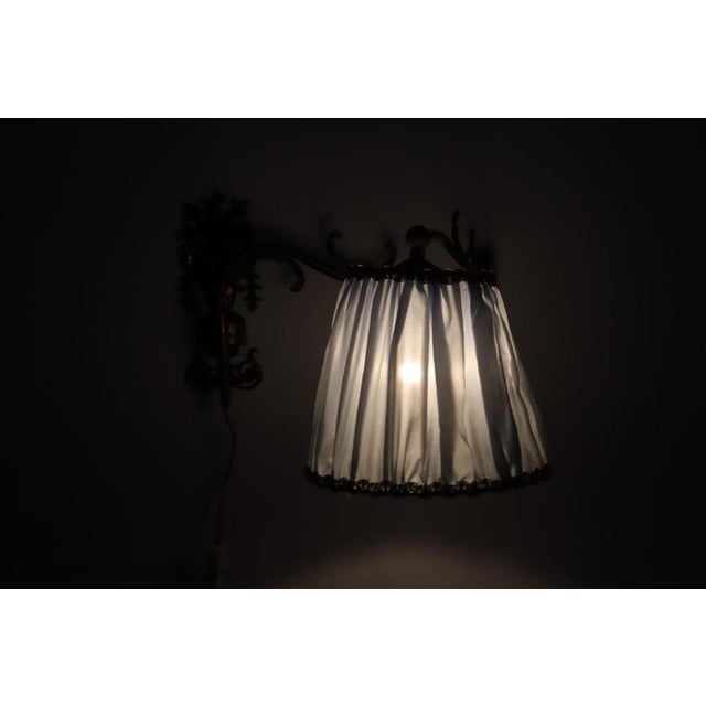 Metal Victorian Gilded Swivel Wall Lamp with Ram's Head and Urn, France, 1880s For Sale - Image 7 of 18