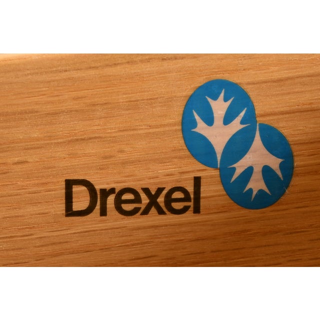 Drexel Heritage Mid-Century Modern Hollywood Regency Campaign Walnut Dresser or Credenza, 1970s For Sale - Image 11 of 16