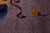 Antique Chinese Art Deco Rug Plum Purple Wool Floral & Bird Motif 9x12 For Sale - Image 9 of 11