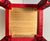 Red Rick Oginz Signed 1999 Painted Wood Sculptural 6-Drawer Jewelry Cabinet For Sale - Image 8 of 11