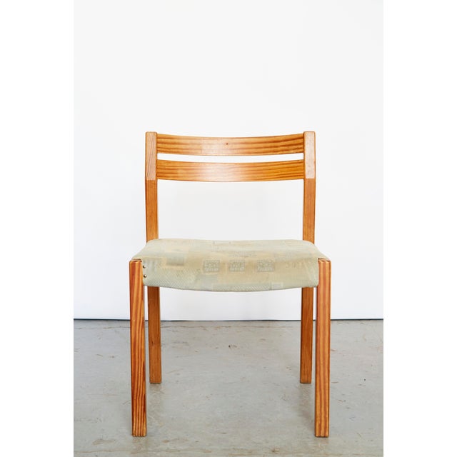 Minimalist dining chairs by Niels Otto Møller. Frame made of solid pine. These chairs are extremely rare in pine. The...