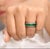 Natural 5.50 cts emerald & 0.75 cts diamond ring in 14k gold For Sale - Image 13 of 18