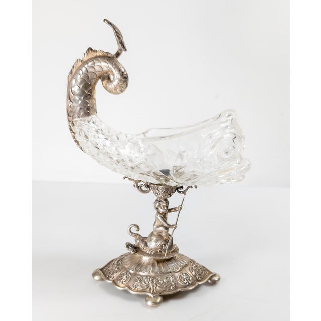 We are selling this beautiful Renaissance Revival German silver piece. This great piece has stylish figural base in the...