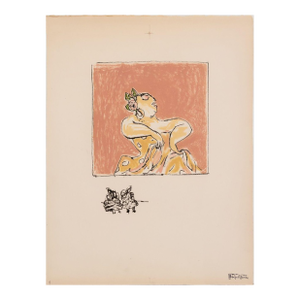 Manfred Schwartz Flamenco Dancer Lithograph