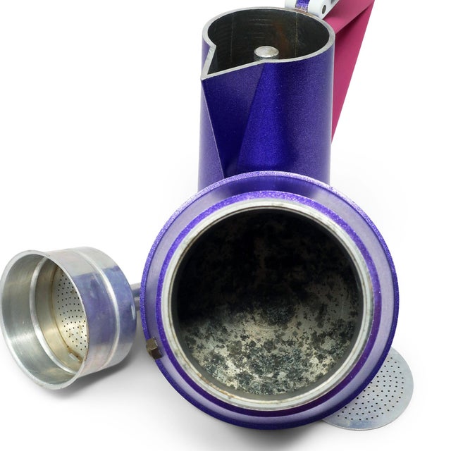 Postmodern Pink & Purple Espresso Pot by Ettore Sottsass for Lagostina For Sale In New York - Image 6 of 10