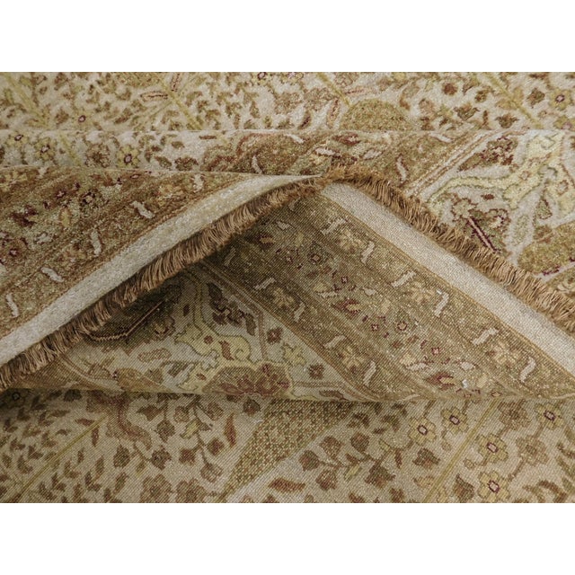 Extra Fine Hand-Knotted Paisley rug.8'x 9'10" For Sale - Image 15 of 18