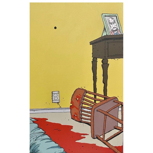 r.p. Overmyer, Large Pop Art Cartoon Acrylic Painting by Syndicated Cartoonist r.p. Overmyer For Sale - Image 10 of 12