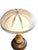 Art Deco French Inspired Alabaster Hammered Copper & Frosted Glass Dome Table Lamp, Circa 1930s For Sale - Image 12 of 14