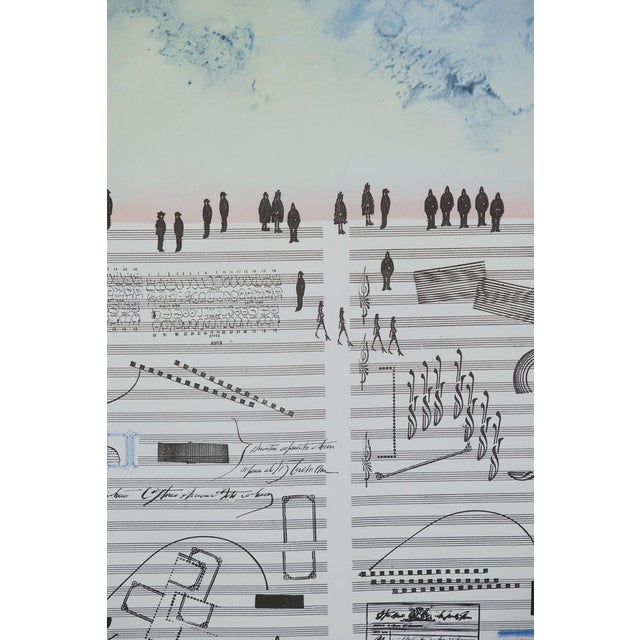 Modern Saul Steinberg, Nuits de la Fondation Maeght Poster, Lithograph For Sale - Image 3 of 10