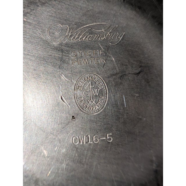 Set of 3 Vintage Pewter Porringers: Stieff & Reed & Barton For Sale - Image 9 of 10