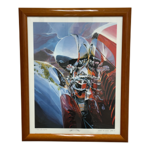 Circa 1988 Signed Tom Hale Classic Car Series Print, Framed
