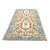Afghan Sultanabad Master Wool 3x6 Ivory, Blue, & Red Handmade Runner Rug #1143761 For Sale - Image 4 of 6