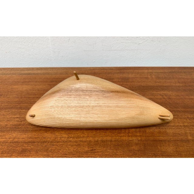 Mid-Century Wooden Bowl with Handle, 1960s For Sale - Image 14 of 18