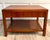 1960s Walnut-Toned Side Table With Geometric Openwork Shelf For Sale - Image 9 of 14