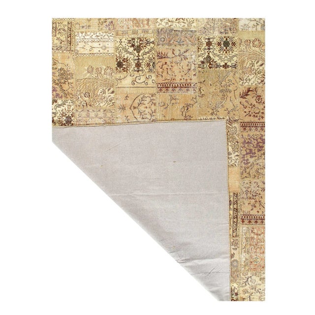 Pasargad Turkish Patchwork Rug For Sale - Image 4 of 5