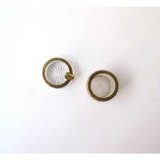 French Cut Crystal Gilt Bronze Vanity Accessories or Smoking Set, Early 20th C For Sale In New York - Image 6 of 11
