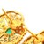 1980s Italian 18k Gold Emerald and Diamond Openwork Heart Earrings, Pair For Sale - Image 12 of 12