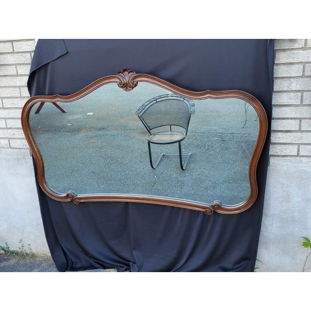 21st Century Walnut Wall / Hallway / Fireplace Mirror . For Sale - Image 14 of 15