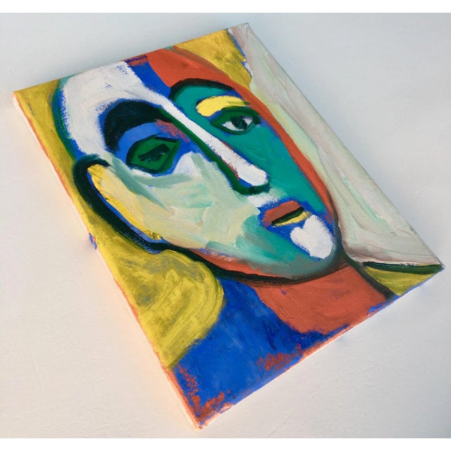 “Many Faces” Expressionist Portrait Oil Paintings by Joao De Brito - Set of 8 - For Sale - Image 10 of 13