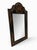 Vintage Chinoiserie Style Black Lacquer Hand-Painted Floral Mirror For Sale - Image 4 of 12
