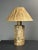 Ingo Maurer Mid-Century Boho Cork Table Lamp with Raffia Shade in the style of Ingo Maurer, 1970s For Sale - Image 4 of 18