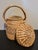 1990s Sweetgrass Hand Woven Basket With Lid For Sale - Image 4 of 11