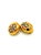 Gold Vintage Gilded Clip-on Earrings with Rhinestones from Grossé, 1970s, Set of 2 For Sale - Image 8 of 8