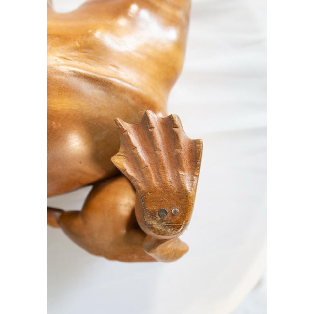 Large Wooden Frogs Figurine, 1920s For Sale - Image 16 of 17