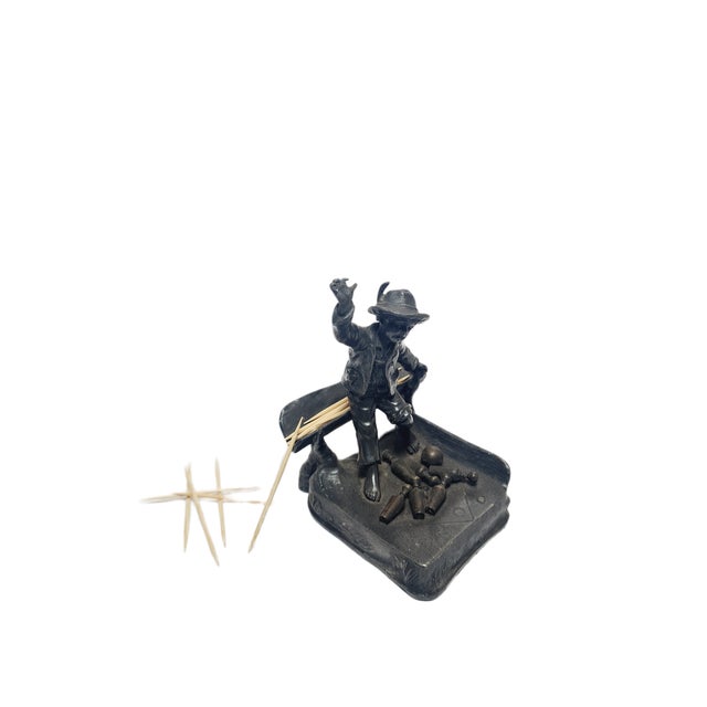 Art Nouveau Figurative Toothpick Holder from WMF, Germany, 1900s For Sale - Image 6 of 11