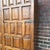 Belgian Brutalist Oak Cabinet W/ Wrought Iron Hinges – Paneled Doors, 62.75”h For Sale In Cleveland - Image 6 of 11