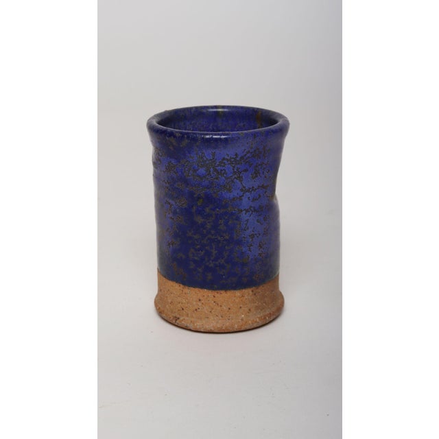 Diminutive stoneware vessel by ceramicist, Deanna Nichols (b. 1942-2017, Missouri) designed specifically for housing...