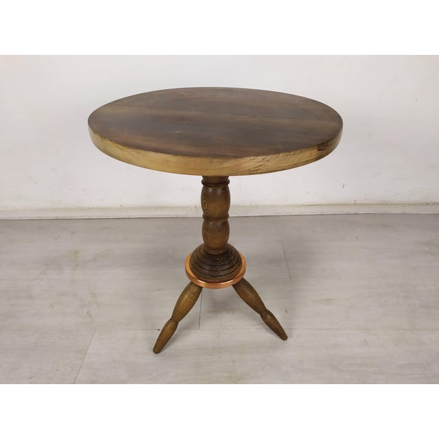Brutalist Pedestalist Side Table by Charles Dudouyt, 1940s For Sale - Image 14 of 14