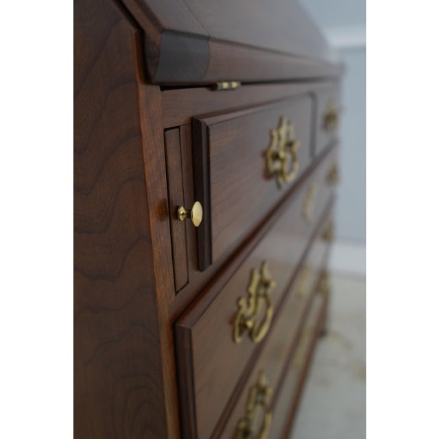 Stickley Cherry 2 Piece Secretary Desk W. Bookcase For Sale - Image 14 of 18