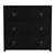 Spritely Home Accent Furniture Lark 34 in. W Rectangular Wood 3 Drawer Dresser, Washed Black For Sale - Image 4 of 8