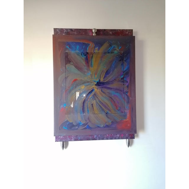 Ttscm 2018 acrylic fabric 70x50x8 this piece has an attribution mark, i am sure that it is completely authentic and take...