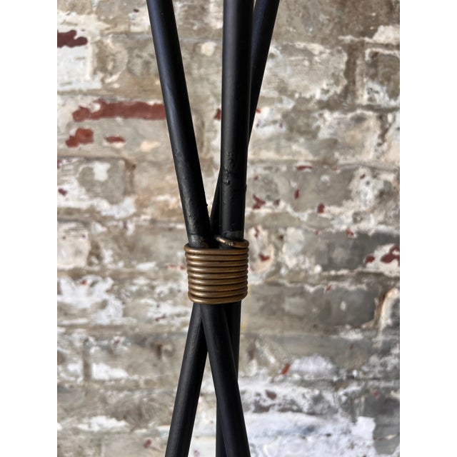 Pair of 1990s Directoire Style Torchiere Gilded Iron Planters For Sale - Image 4 of 7