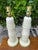 Vintage Faux Bamboo Plaster Lamps in Ivory & Celadon for Sarasota Lamp Co – Pair For Sale - Image 4 of 12