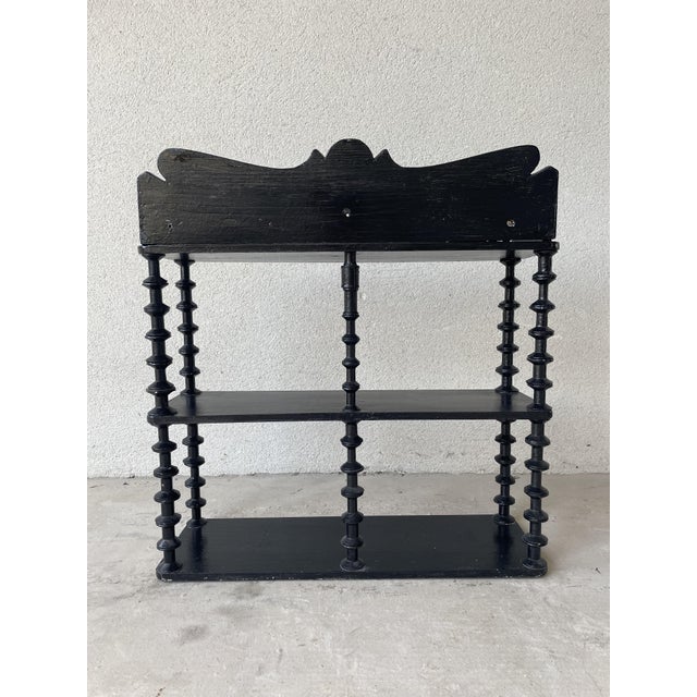 Folk Art Spool Shelf, 1930s For Sale - Image 10 of 13