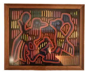 Framed Spring Fabric, 1960s