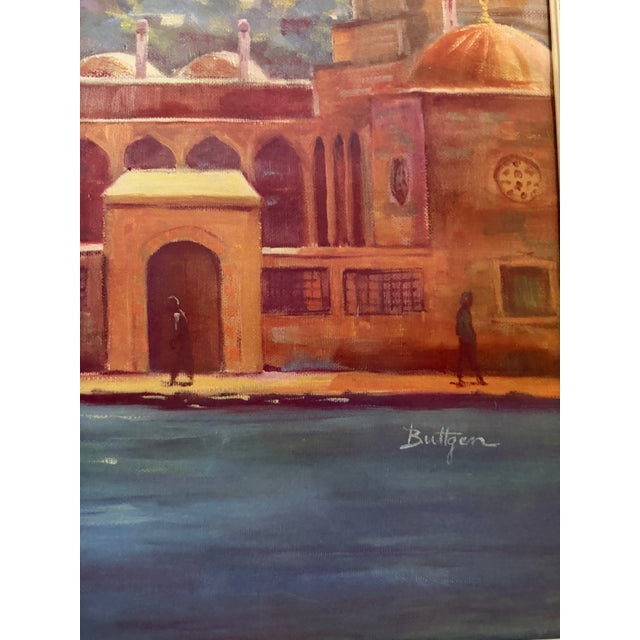 Büttgen - Fly Lufthansa to Turkey, Vintage Airline Travel Poster For Sale - Image 4 of 8