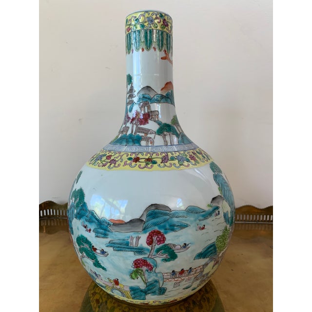 1900 - 1909 1900s Tianqiuping or Globular Cloisonné Vase For Sale - Image 5 of 13