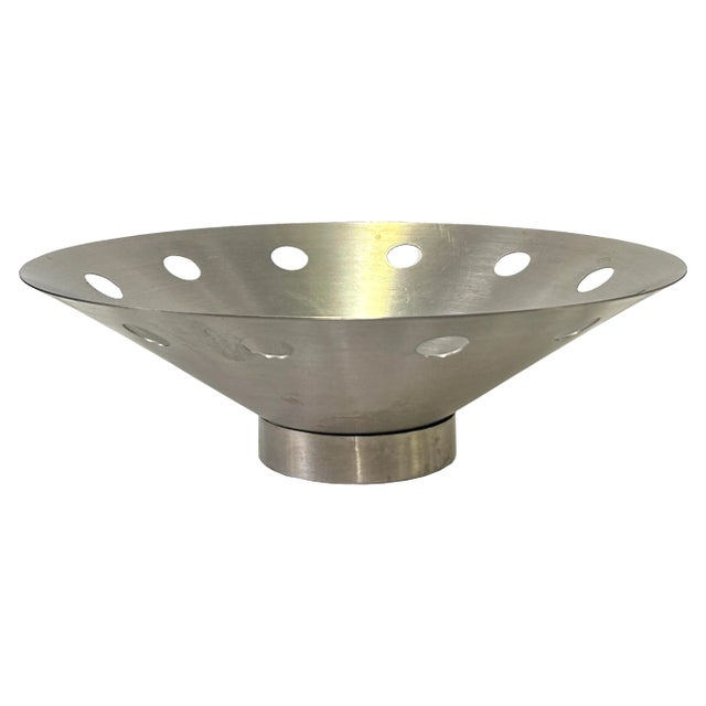 Artistic Stainless Steel Round Circle Holes Bowl Plate Container Display For Sale