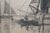Antique Charles Frederick Mielatz Signed Maritime Sailboat Seascape Etching 28" For Sale - Image 11 of 11