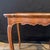 French Antique French Louis XV Side Table or Desk With Inlaid Embossed Leather Top For Sale - Image 3 of 12