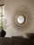 2000 - 2009 Large Brass Convex Sunburst Wall Mirror | Mid-Century Modern Atomic Style | 34” For Sale - Image 5 of 8