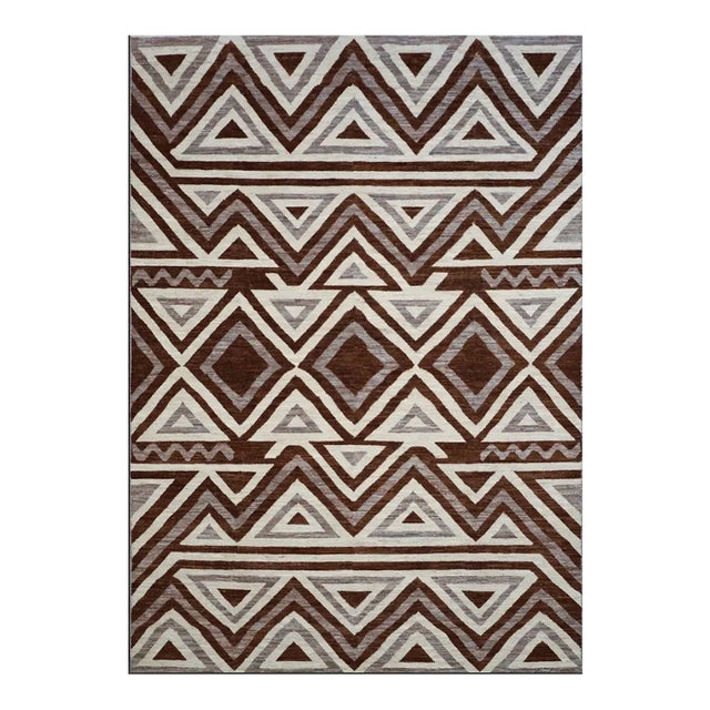 Handmade Navajo Style Rug. 08'05" X 11'07" For Sale